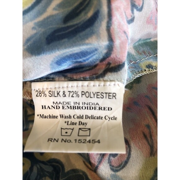 NWT ANTHROPOLOGIE LOVE KYLA CAITE SEO COSIMA EMBROIDERED BOHO SILK DRESS SMALL - Picture 7 of 8